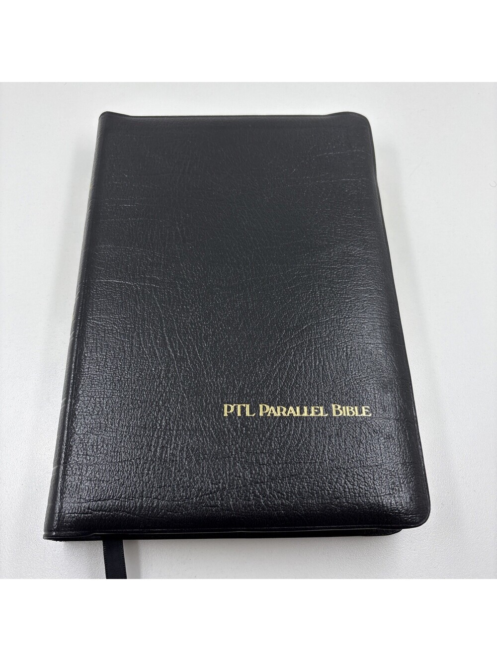 1984 Holy Bible PTL Parallel Edition KJV & The Living Bible Large Print Like New